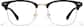 Front view of Browline Glasses  P1916621 in Black thumbnail