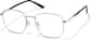 Angle view of Geometric Glasses P1917214 in Silver thumbnail