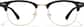 Front view of Browline Glasses P195421 in Black thumbnail
