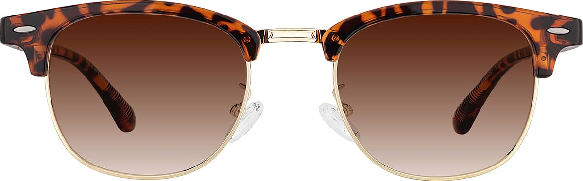 Tortoiseshell Browline Glasses #P195425 | Zenni Optical
