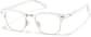 Angle view of Browline Glasses P195430 in White thumbnail