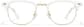 Front view of Browline Glasses P195430 in White thumbnail