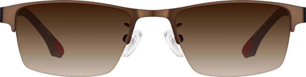 Brown Rectangle Glasses #P197415 | Zenni Optical Canada