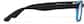 Side view of Lightweight Kids Rectangle Glasses  P2010121 in Black thumbnail
