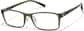 Angle view of Lunettes rectangulaires  P2010634 in Verte thumbnail