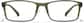Front view of Lunettes rectangulaires  P2010634 in Verte thumbnail