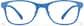 Front view of Kids Square Glasses P2011916 in Blue thumbnail