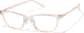Angle view of Oval Glasses P2017059 in Pink thumbnail