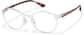 Angle view of Lentes redondos P2018623 in Blanco thumbnail