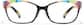 Front view of Rectangle Glasses P2018739 in Polka Dot thumbnail