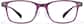 Front view of Lunettes rectangulaires P2019017 in Pourpre thumbnail