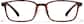 Front view of Lentes Rectangulares  P2019225 in Carey thumbnail