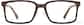 Front view of Plastic Rectangle Glasses  P2020015 in Brown thumbnail