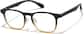 Angle view of Lunettes carrées P2020115 in Brun thumbnail