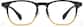Front view of Lunettes carrées P2020115 in Brun thumbnail