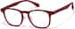 Angle view of Lunettes carrées P2020118 in Rouge thumbnail