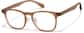 Angle view of Square glasses P2020119 in Cream thumbnail