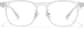 Front view of Square glasses P2020123 in Clear thumbnail