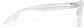 Side view of Square glasses P2020123 in Clear thumbnail