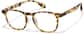 Angle view of Lunettes carrées P2020125 in Carapace de tortue thumbnail