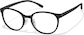 Angle view of Lunettes rondes P2020521 in Noir thumbnail