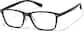 Angle view of Rectangle Glasses P2020715 in Brown thumbnail