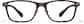 Front view of Rectangle Glasses P2020715 in Brown thumbnail