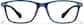 Front view of Rectangle Glasses P2020716 in Blue thumbnail
