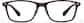 Front view of Lunettes rectangulaires P2020718 in Rouge thumbnail