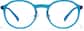 Front view of Round Glasses  P2020816 in Aqua thumbnail