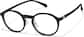 Angle view of Round Glasses  P2020821 in Black  thumbnail