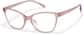 Angle view of Lunettes œil-de-chat P2023415 in Rose thumbnail