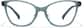 Front view of Cat-Eye Glasses P2023416 in Green thumbnail