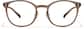 Front view of Lentes redondos P2023815 in Marrón thumbnail