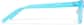 Side view of Cat-Eye Glasses P2023916 in Turquoise Blue thumbnail