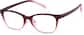Angle view of Cat-Eye Glasses P2023918 in Red thumbnail