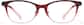 Front view of Cat-Eye Glasses P2023918 in Red thumbnail