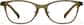Front view of Lunettes œil-de-chat P2023924 in Olive foncé  thumbnail