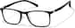 Angle view of Square Glasses P2024621 in Black thumbnail