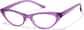 Angle view of Cat-Eye Glasses P2025617 in Purple thumbnail