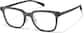 Angle view of Square Glasses P2026612 in Ash thumbnail