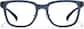 Front view of Square Glasses P2026616 in Slate thumbnail