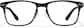 Front view of Rectangle Glasses P2026921 in Black thumbnail