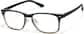 Angle view of Lunettes rectangulaires P2026924 in Verre de mer thumbnail