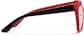 Side view of Cat-Eye Glasses P2027018 in Red thumbnail