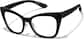 Angle view of Lunettes œil-de-chat P2027021 in Noir thumbnail