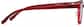 Side view of Oval Glasses P2027318 in Red thumbnail