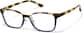 Angle view of Rectangle Glasses P2027625 in Tortoiseshell thumbnail