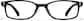 Front view of Plastic Rectangle Glasses  P2027921 in Black thumbnail