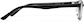 Side view of Plastic Rectangle Glasses  P2027921 in Black thumbnail